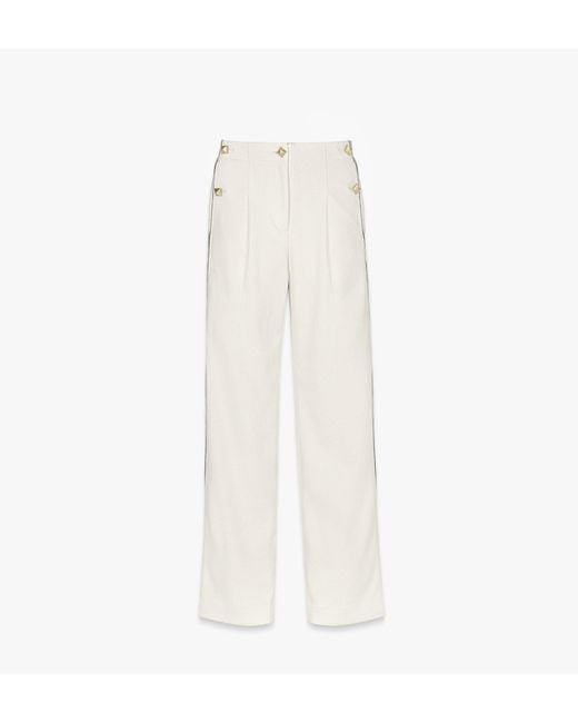 MCM Trousers in White | Lyst