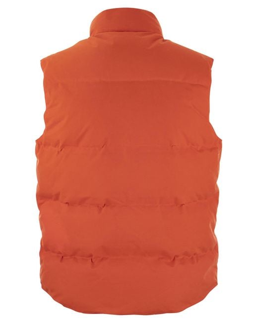 Manifattura Ceccarelli Orange Ifattura Ceccarelli Padded Waistcoat for men