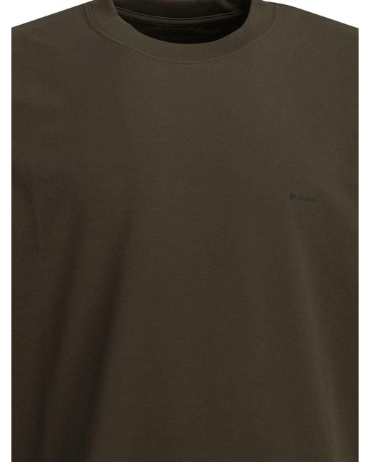 Goldwin Green Crew Neck T Shirt With Logo