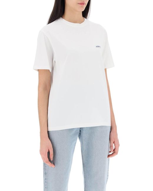 Autry Icon T -shirt in het White