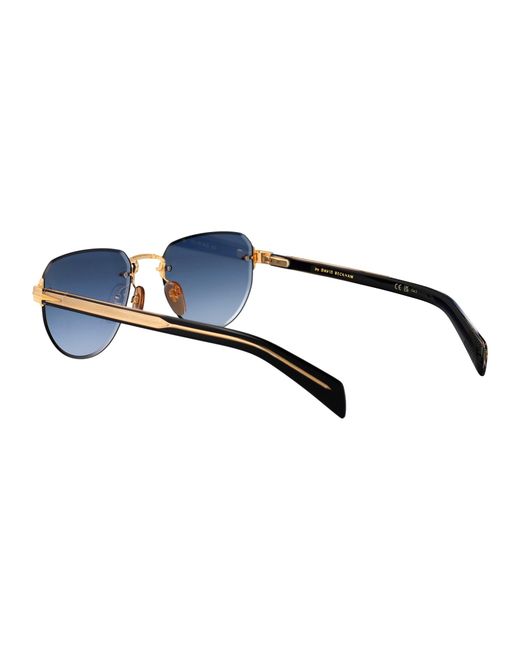 David Beckham Blue Aviator Sunglasses Db 7144/S Rhl for men