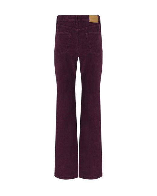 Twinset Purple Corduroy Pants