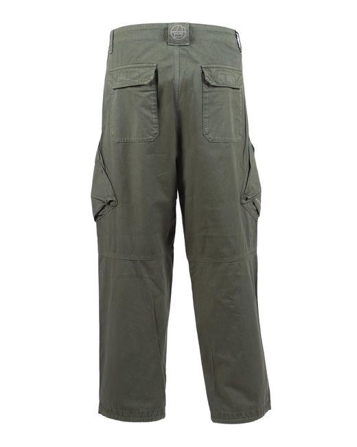 Murphy & Nye Green Olivine Marine Relaxed Cargo Straight-Leg Pants for men