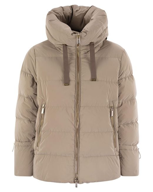 Moorer Natural Gadia Os Hooded Down Jacket