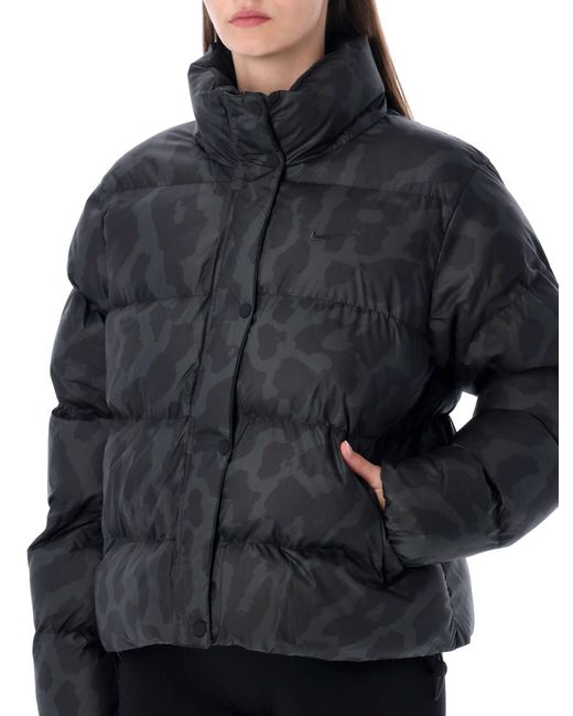 Nike Donsjack Met Print in het Black