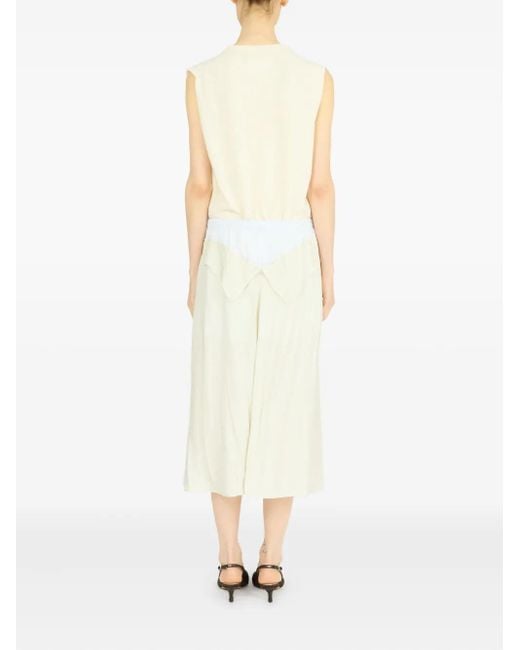 Maison Margiela Natural Poplin Midi Rock