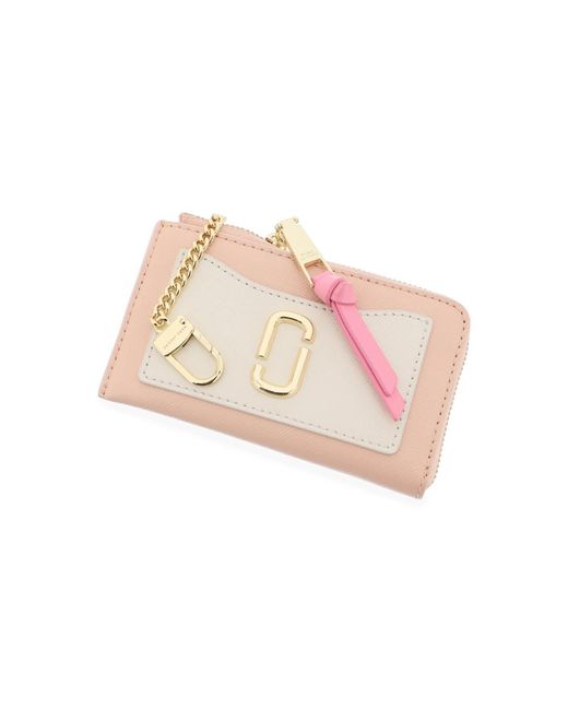 Marc Jacobs Pink Das Utility Snapshot Top Zip Multi Wallet