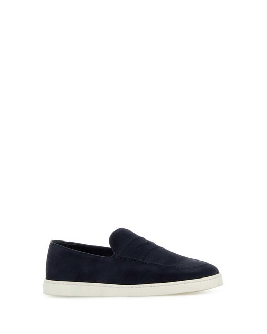 Church's Blue Suede Peebles Loafers for men
