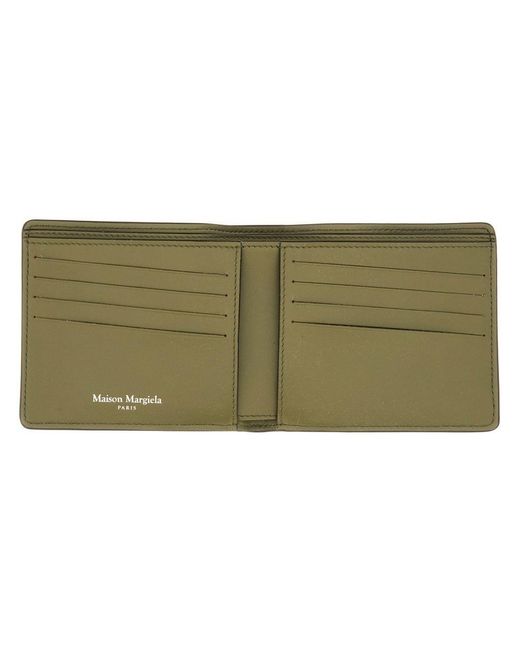 Maison Margiela Green Leather Wallets for men