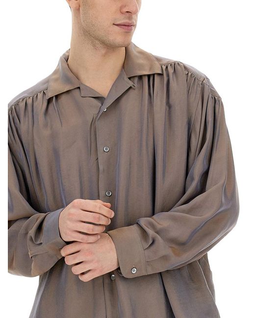 A.I.E. Brown Oversize Shirt for men