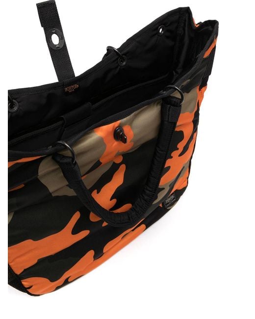 Porter-Yoshida and Co Black 2Way Nylon Tote Bag for men