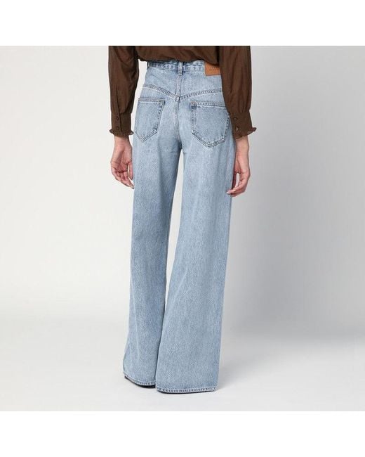 Isabel Marant Blue Wide Ice Jeans