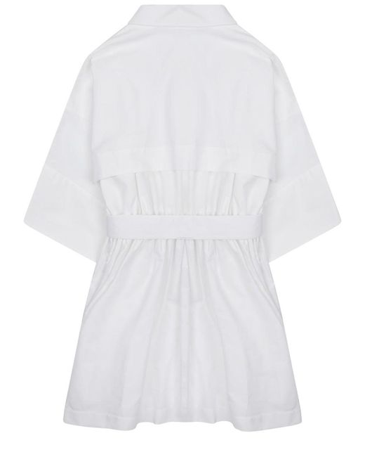 Givenchy White Cotton Mini Dress For