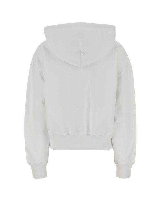 Gucci White Cotton Oversize Sweatshirt