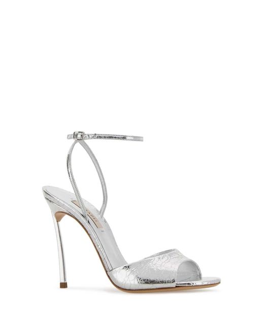 Casadei White Sandalo Superblade Jolly