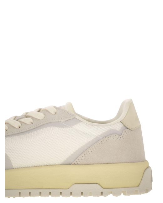 Autry Wildpace -stof En Suede Trainers in het Natural voor heren