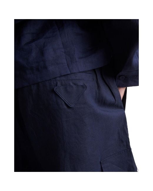 Prada Blue Casual Shorts for men