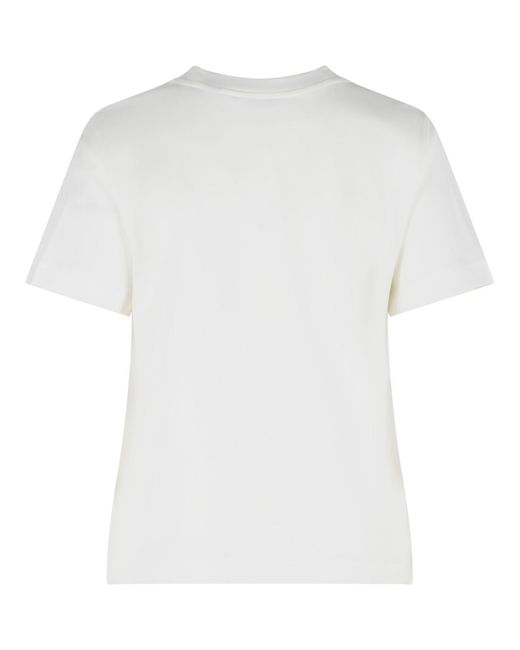 Burberry White 'Frankie' Cotton T-Shirt