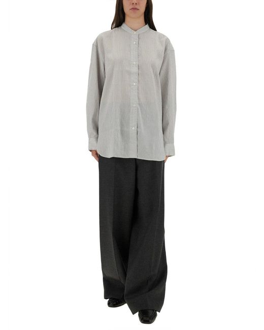 Studio Nicholson Gray Shirt "Dilys"