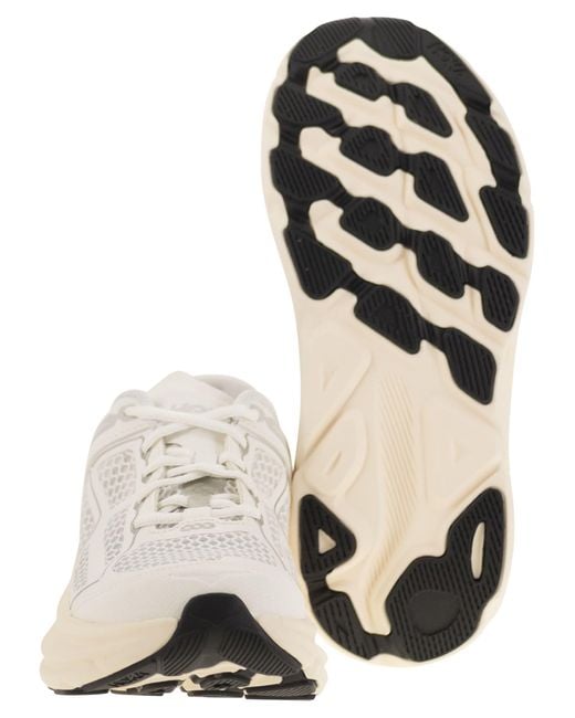 Hoka One One White Clifton One9 Sneakers