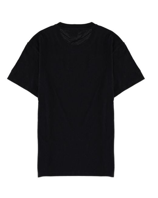 Mc2 Saint Barth Black Graphic Crew Neck T-Shirt