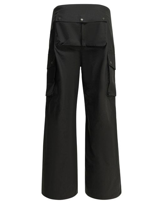 Needles Black Field Cotton Nylon Cargo Pants