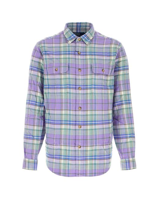 Polo Ralph Lauren Blue Full Sleeves Shirt for men