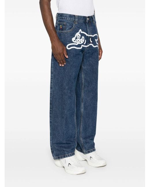ICECREAM Blue Running Dog Denim Jeans for men
