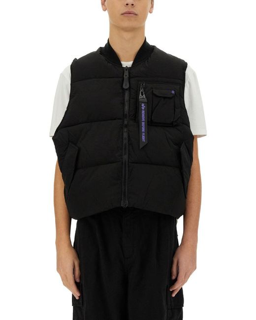 Alpha Industries Black Sleeveless Ma-1