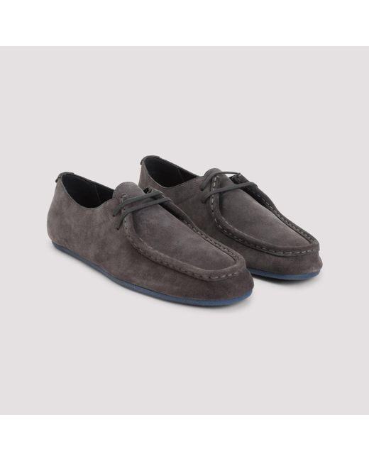 Jil Sander Brown Lace-Up Shoes
