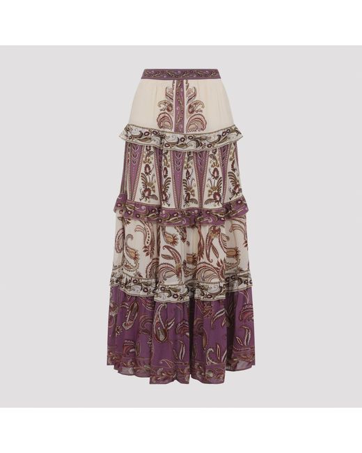 Farm Rio Black Delicate Ainika Long Skirt