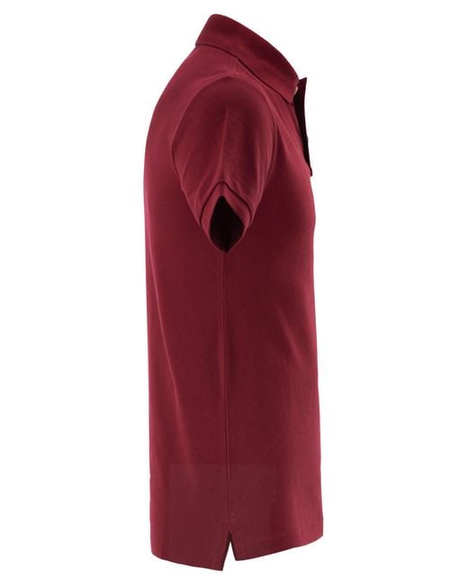 Polo Ralph Lauren Red Slim Fit Pique Polo Shirt for men