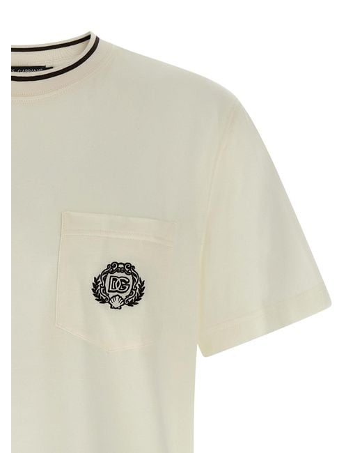 Dolce & Gabbana White 'Private Wardrobe' T-Shirt for men