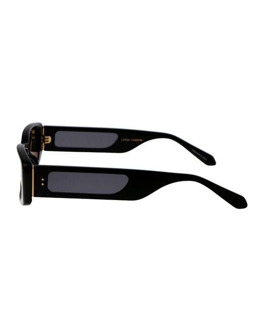 Linda Farrow Black Sunglasses