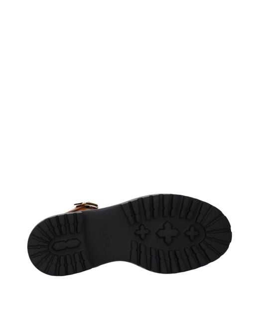Prada Brown Leather Sandals/Leather