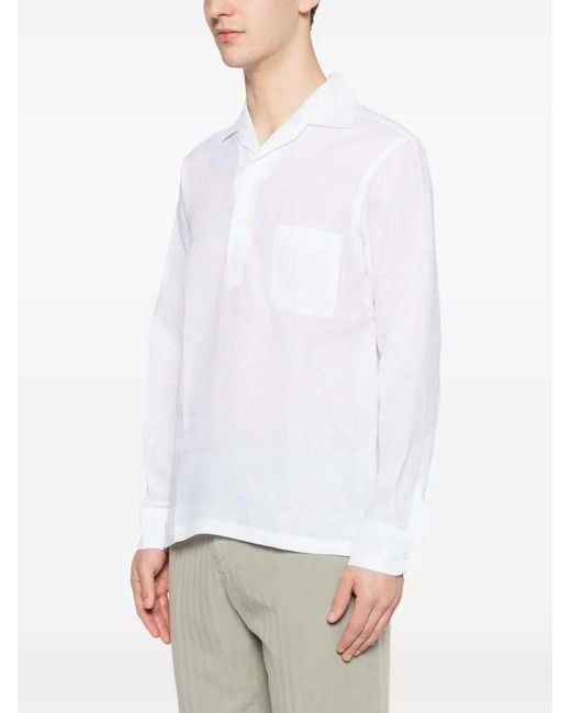 Lardini White Shirt With Pocket for men