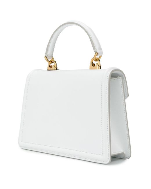 Dolce & Gabbana White Small Devotion Tote Bag