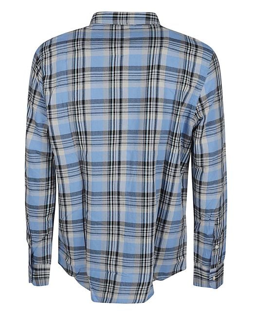 Lee Jeans Blue Logo Long Sve Shirt for men