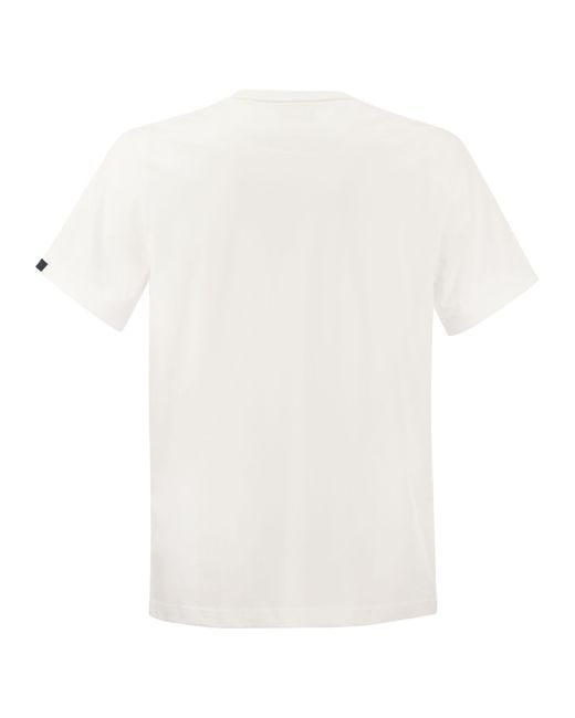 Fay Cotton T -Shirt in White für Herren