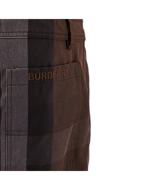 Burberry Brown Cotton Pants