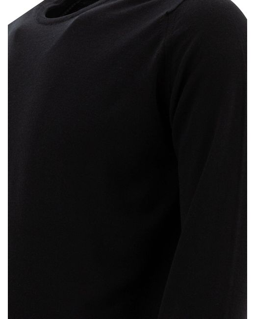 John Smedley Black Lundy Knitwear for men