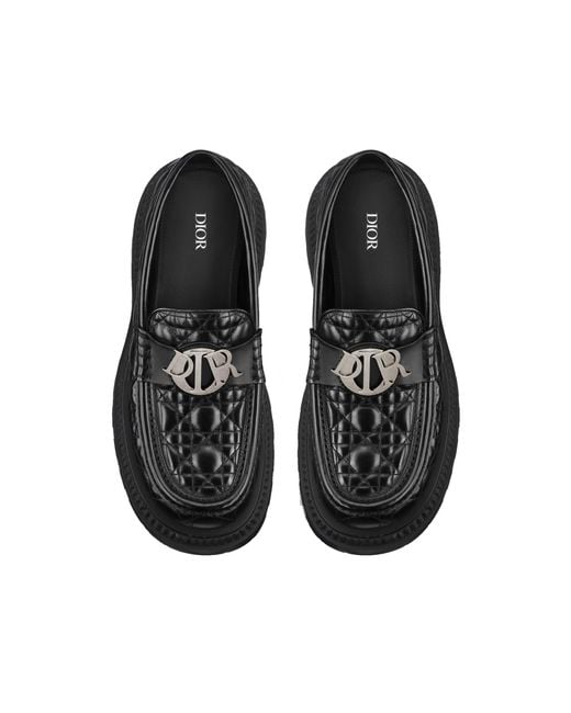 Dior Black Buffalo Moccasins