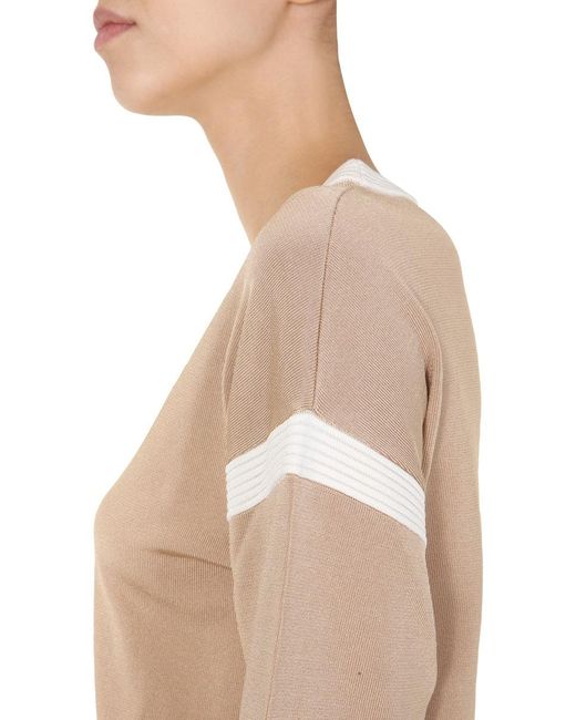 Boutique Moschino Natural Round Neck Sweater
