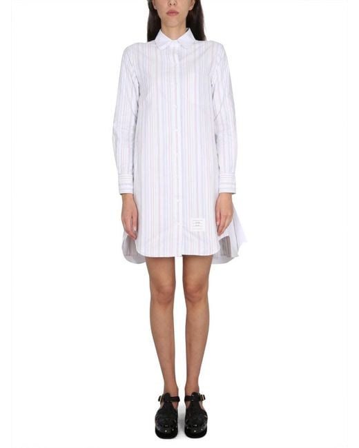 Thom Browne White Wool Shirt