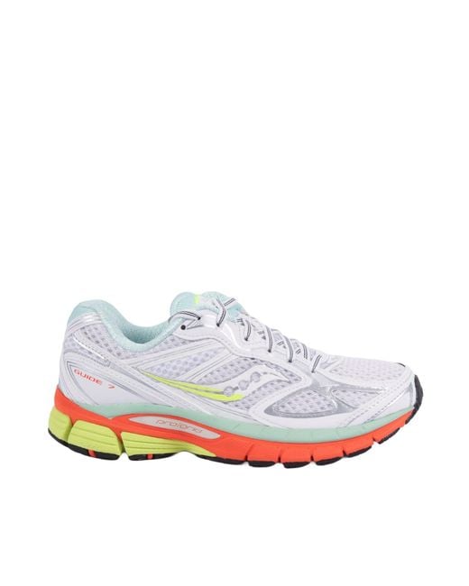 Saucony White Progrid Guide 7 Sneakers