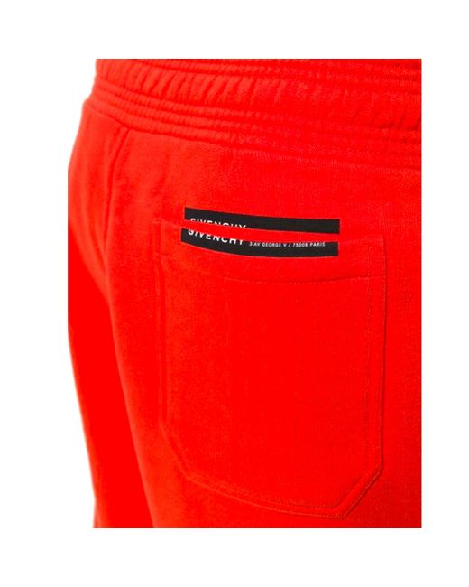 Short de surv tement logo Givenchy pour homme en coloris Rouge