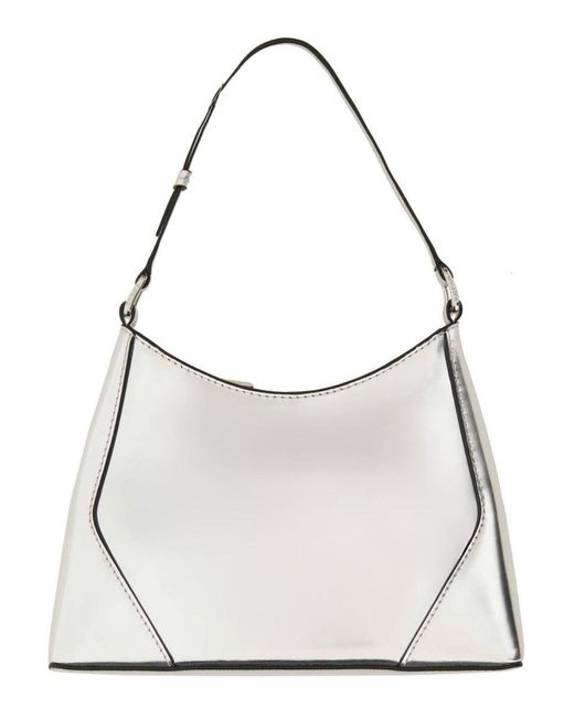 Staud White Shoulder Bag "Linda"