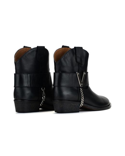 Via Roma 15 Black Booties