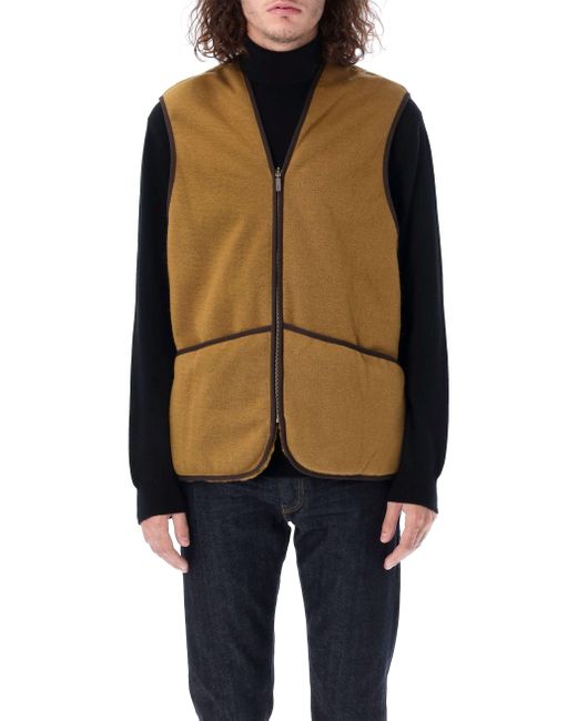 Barbour Blue Warm Pile Waistcoat/Zip-In Liner