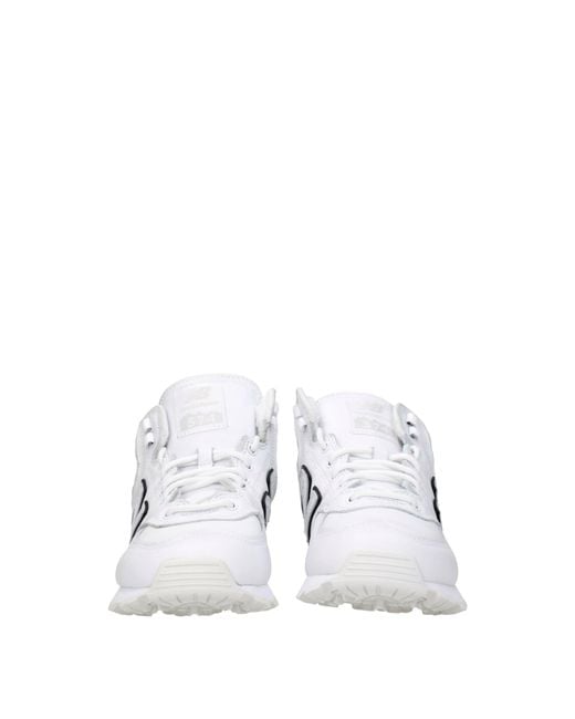 New Balance White Sneakers Juny Watanabe Uomo Pelle Bianco for men